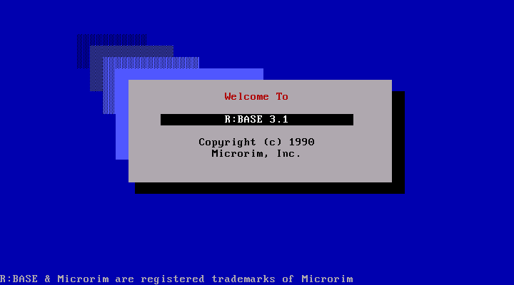 Rbase 3.1 - Splash